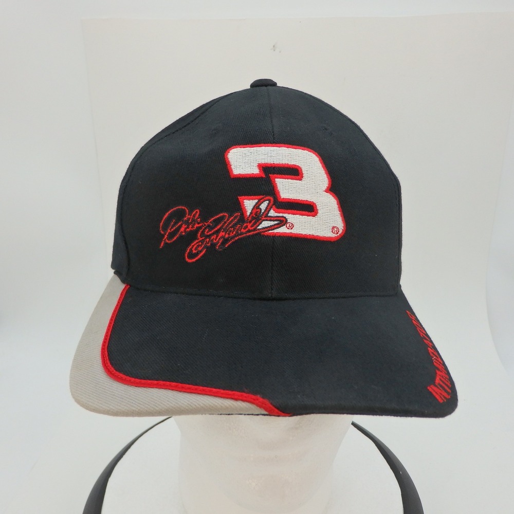 Dale Earnhardt 3‎ Intimidator NASCAR Baseball Cap Black Red White GM Goodwrench